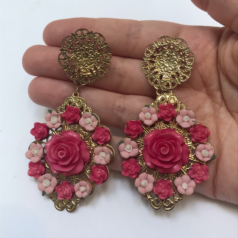 Floral earrings